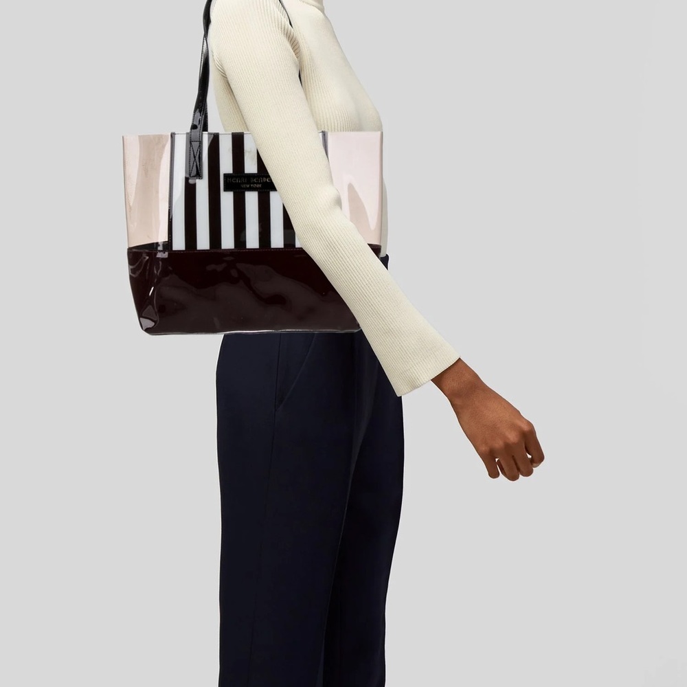 Henri Bendel Black and Brown Modern Tote